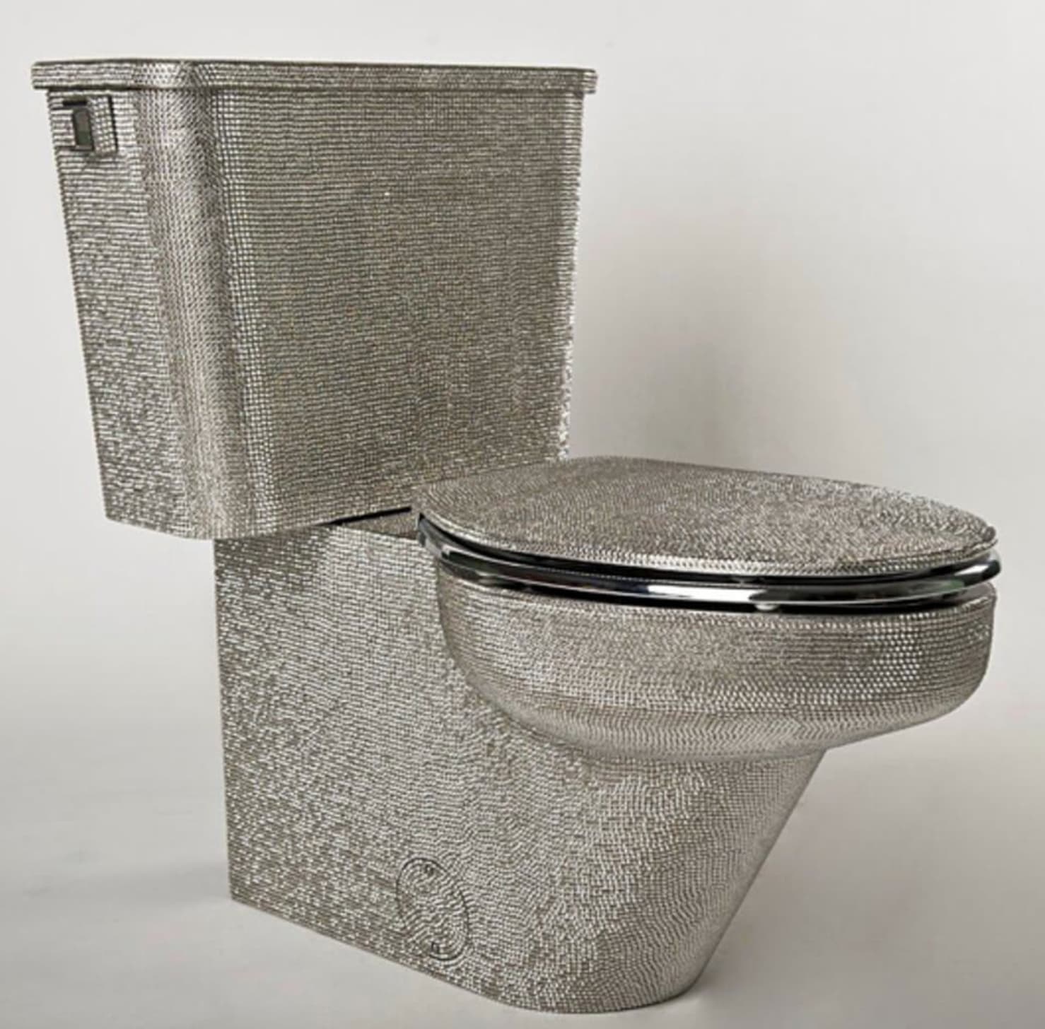 swarovski crystal toilet